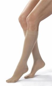 Anti-embolism Stocking Jobst® Knee High X-Large Black Closed Toe