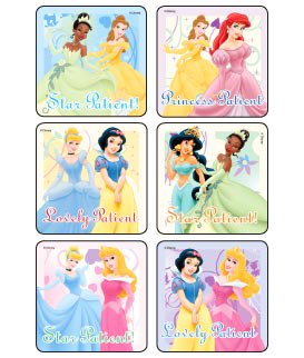 Kids Love Stickers® 90 per Pack Disney Princess Patient - New Classics Sticker 2-1/2 Inch