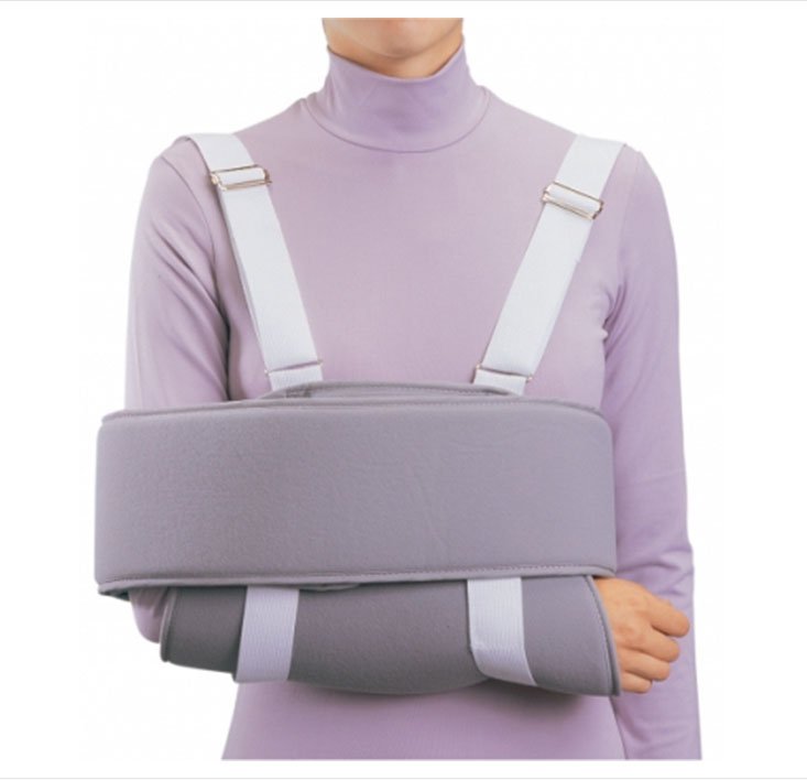 Sling and Swathe Shoulder Immobilizer PROCARE® Deluxe One Size Fits Most Foam Buckle Closure Left or Right Arm