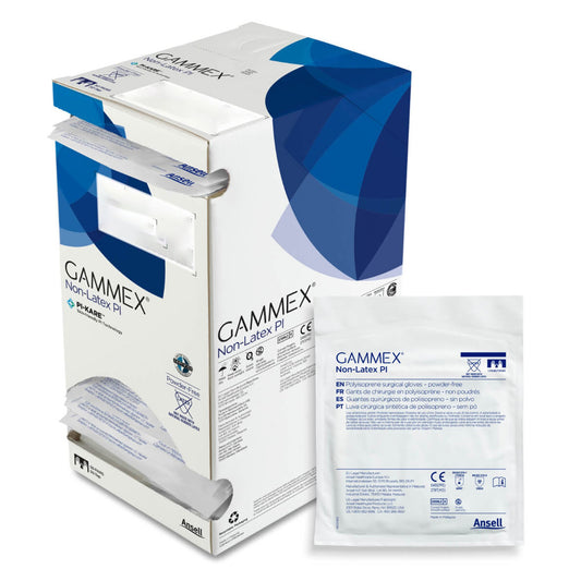 Surgical Glove GAMMEX® Non-Latex PI Micro Size 7 Sterile Polyisoprene Standard Cuff Length Micro-Textured White Chemo Tested