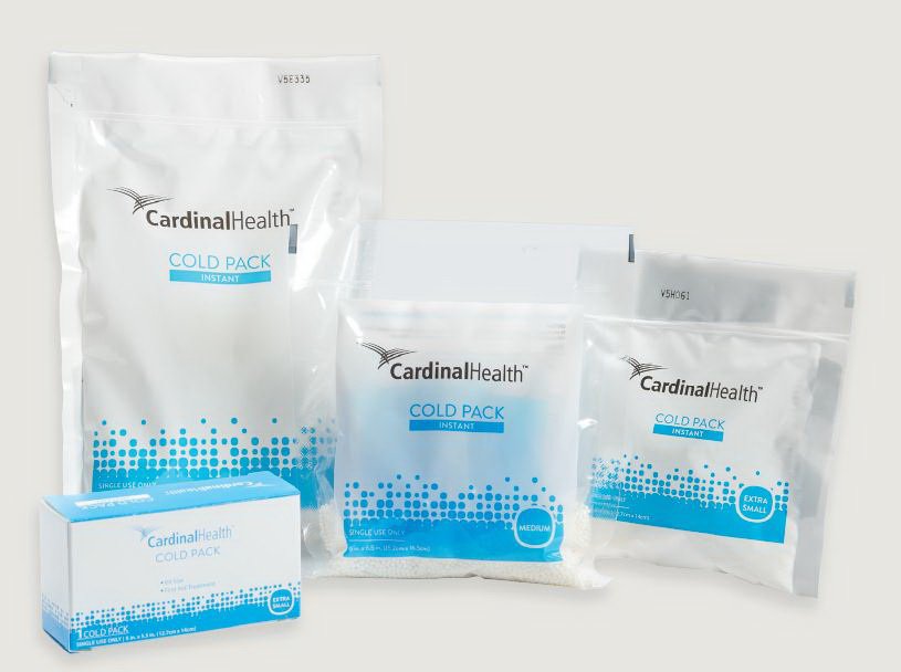 Instant Cold Pack Cardinal Health™ Non-Sweat General Purpose Large 6 X 9 Inch Plastic / Ammonium Nitrate / Water Disposable