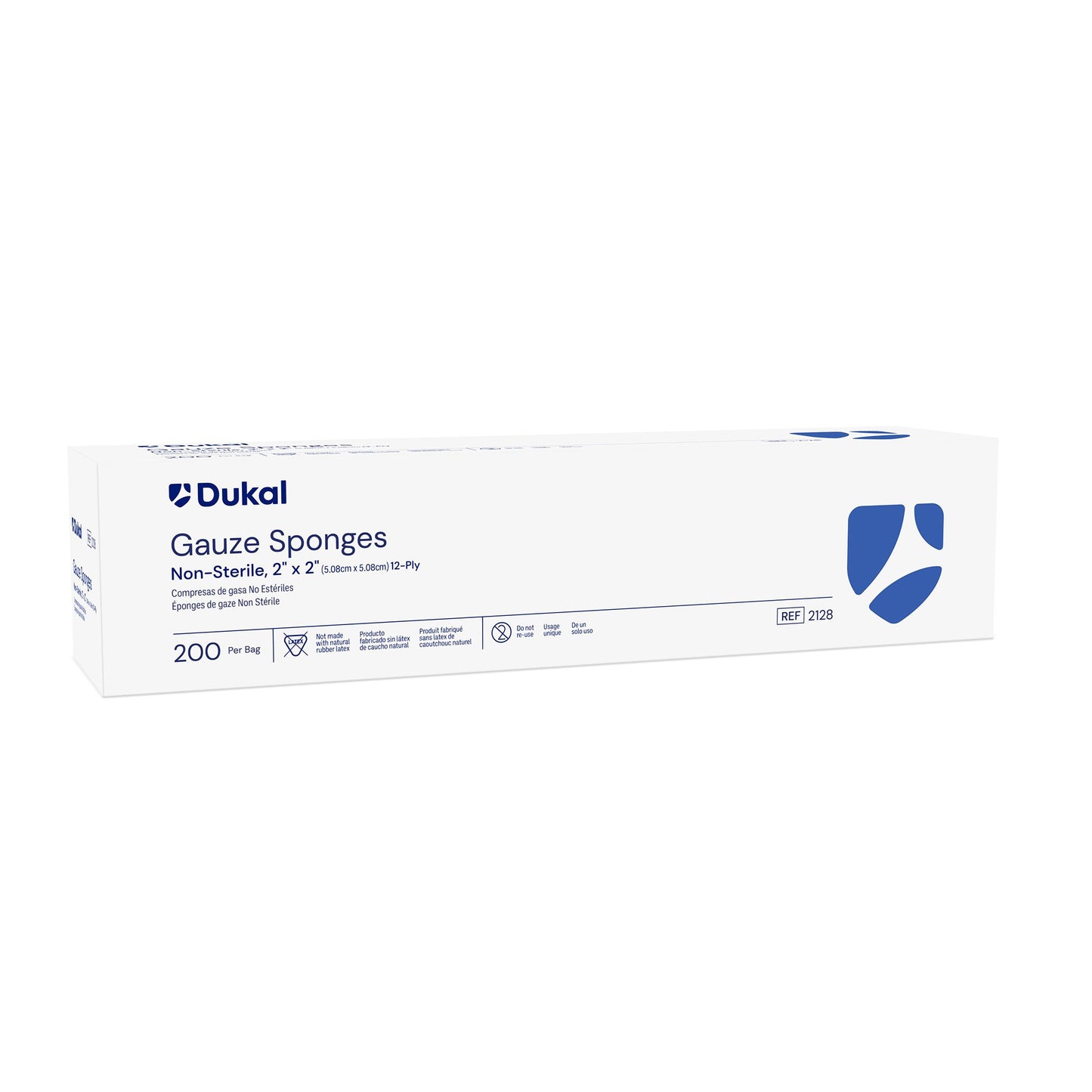 Gauze Sponge Dukal™ 2 X 2 Inch 12-Ply NonSterile 200 per Pack