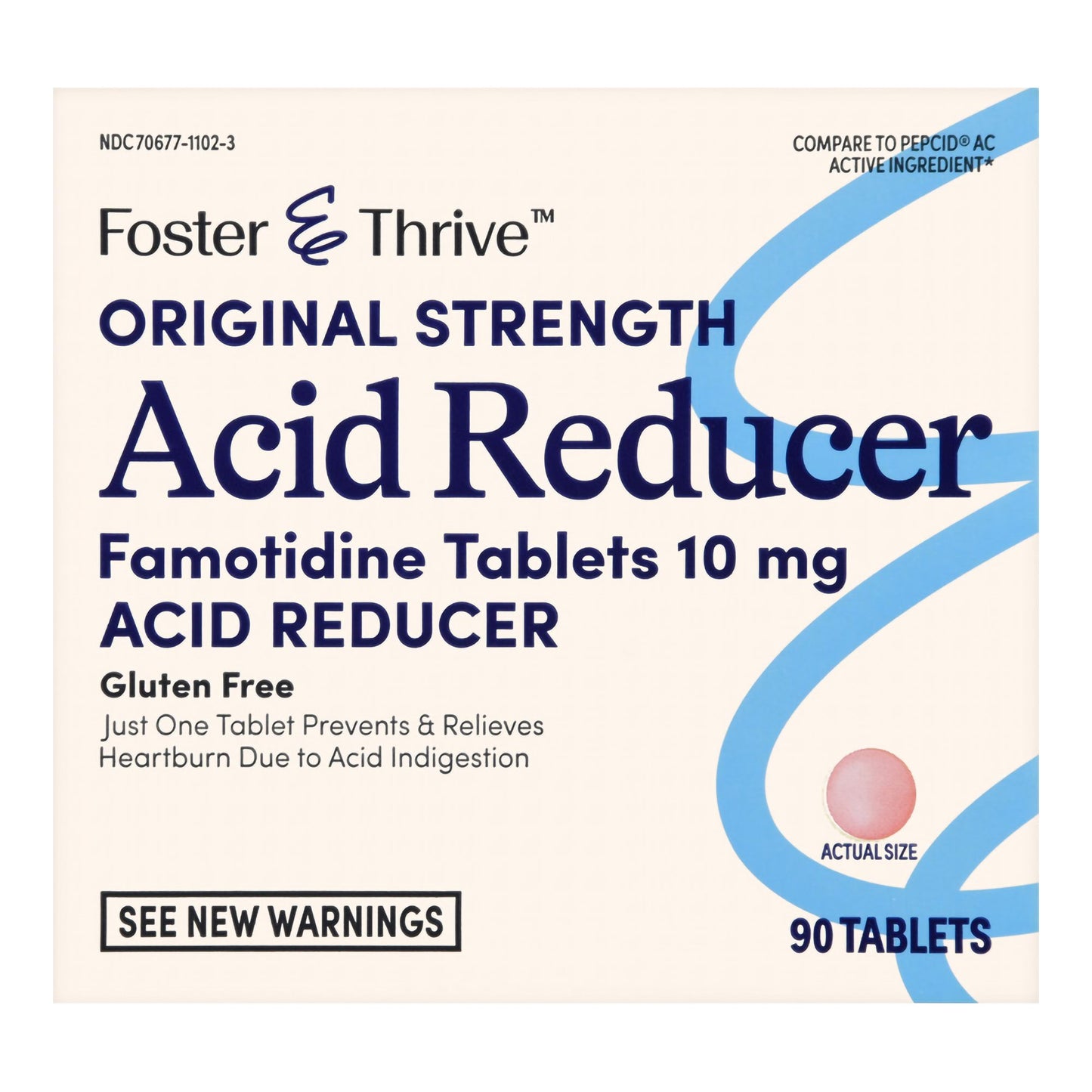 Antacid Foster & Thrive™ 10 mg Strength Tablet 90 per Box