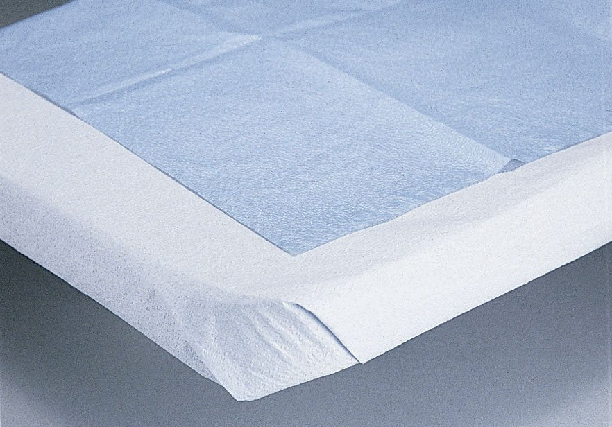 Stretcher Sheet Medline Flat 40 X 90 Inch Blue Tissue / Poly Disposable