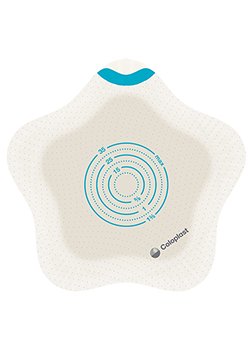 Ostomy Barrier SenSura® Mio Kids Trim to Fit, Standard Wear Adhesive Coupling Without Flange Green Code System 0 to 1-3/8 Inch Opening