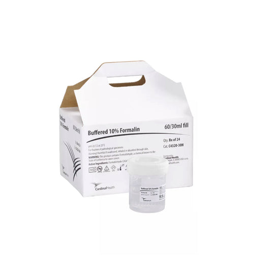 Prefilled Formalin Container Handi Pack 30 mL Fill in 60 mL (2 oz.) Screw Cap Warning Label / Patient Information NonSterile