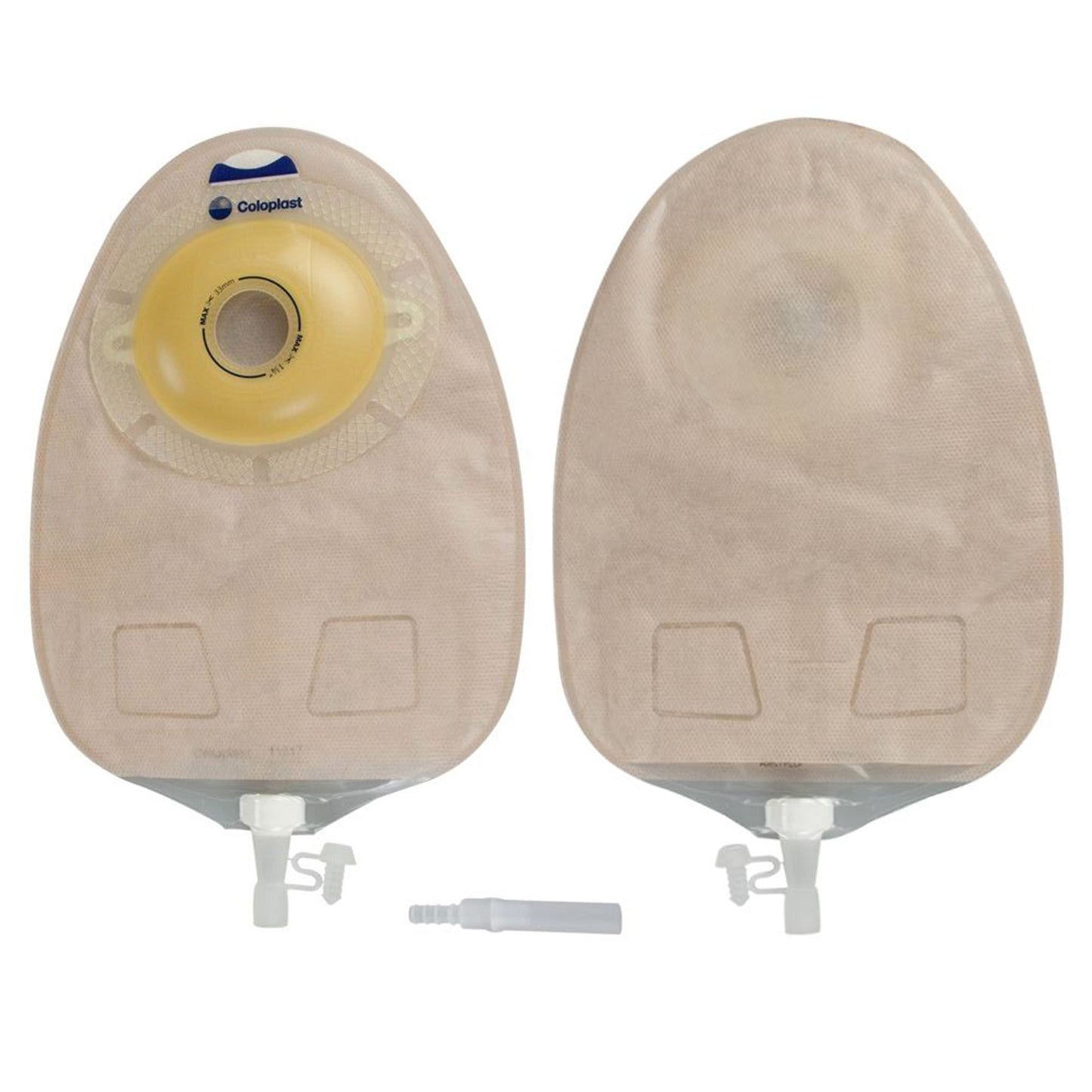 Urostomy Pouch SenSura® One-Piece System 10-3/8 Inch Length, Maxi Convex Light, Pre-Cut 1-1/4 Inch Stoma Drainable