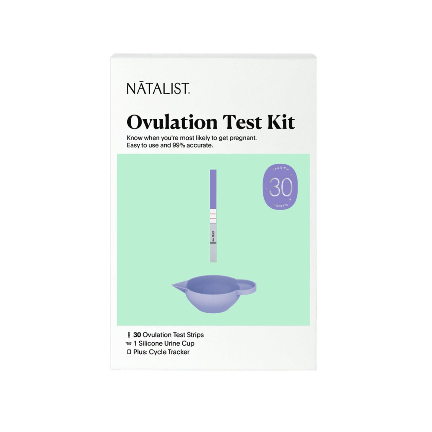 Reproductive Health Test Kit Natalist® LH Ovulation Predictor 30 Tests
