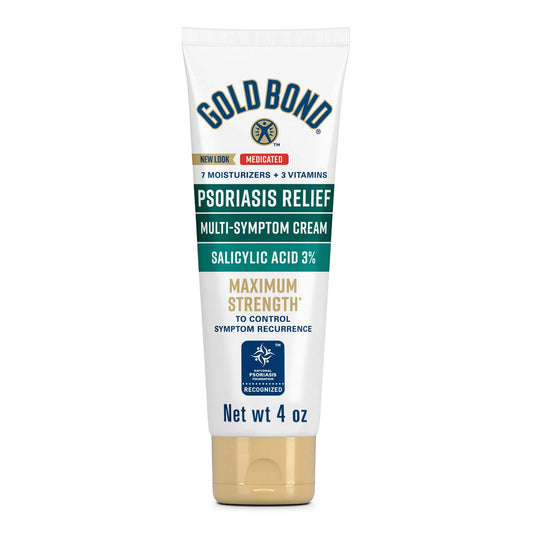 Psoriasis Cream Gold Bond® Psoriasis Relief Medicated Multi-Symptom 4 oz. Tube Unscented Cream
