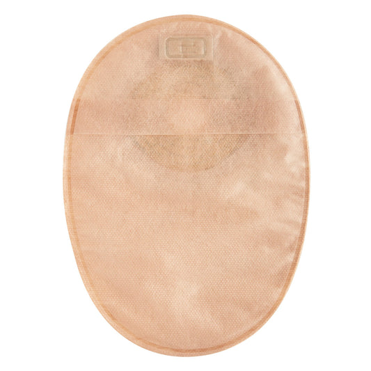 Ostomy Pouch Esteem®+ One-Piece System 8 Inch Length Flat, Pre-Cut 1-3/8 Inch Stoma Closed End