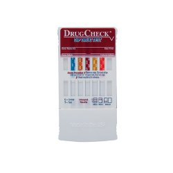 Drugs of Abuse Test Kit DrugCheck® Dip Drug Test AMP, BAR, BUP, BZO, COC, MTD, OPI, OXY, PCP, THC 25 Tests CLIA Waived