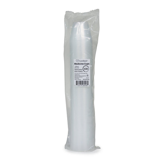 Medicine Cup CareStock 1 oz. Translucent Plastic Disposable NonSterile