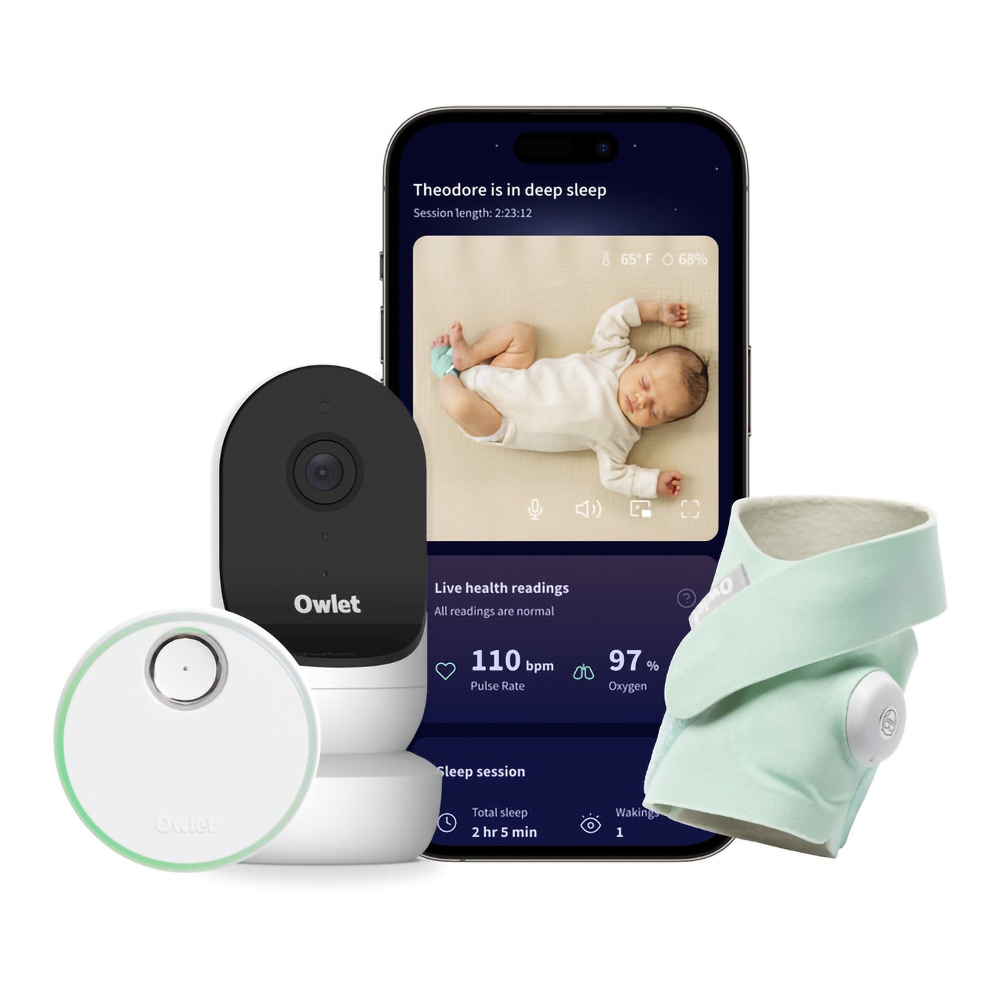 Baby Monitoring System Owlet® Dream Duo Mint