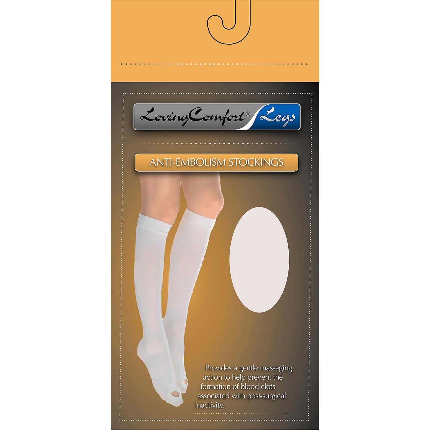 Anti-embolism Stocking Loving Comfort® Knee High X-Large Beige Closed Toe