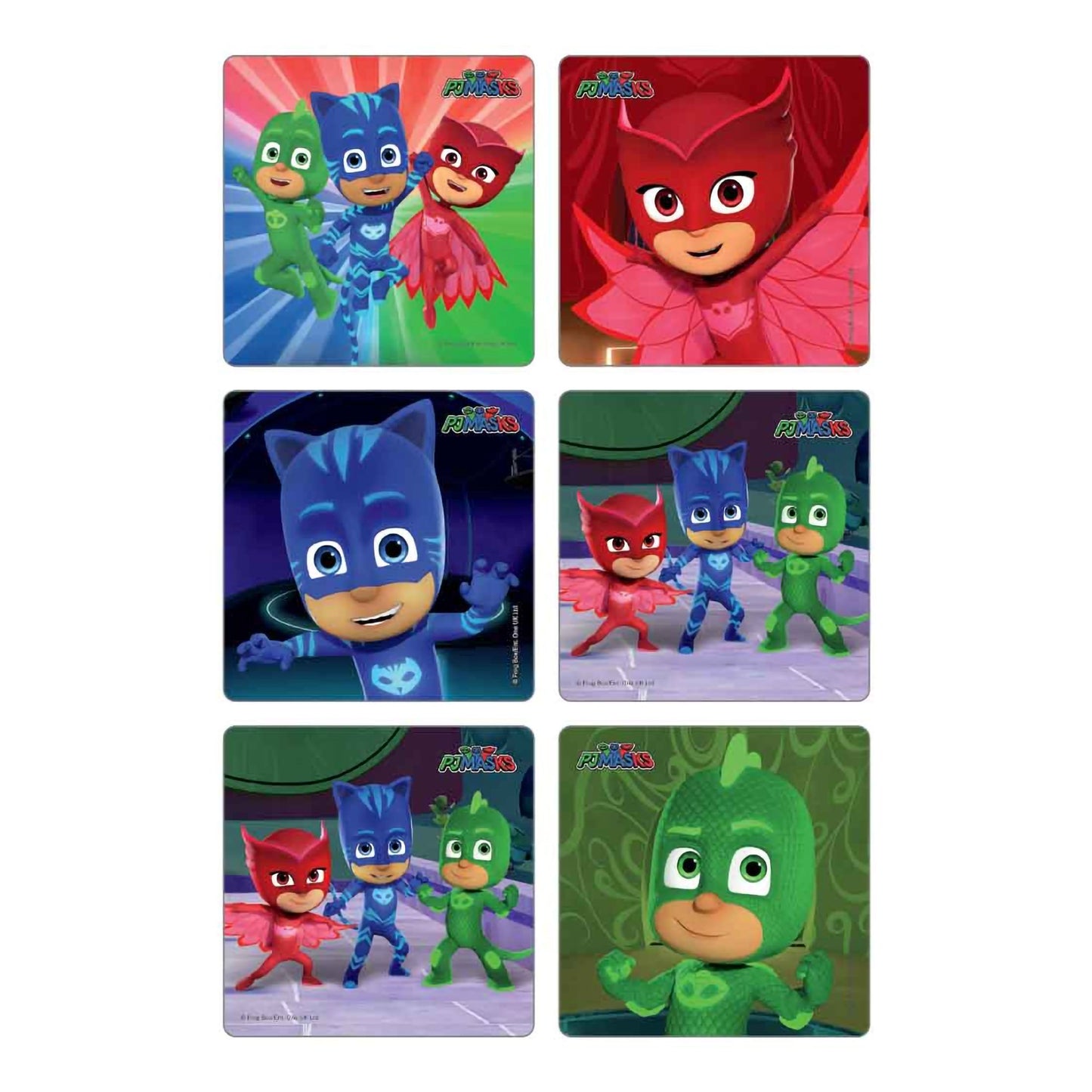 MiniBadges™ 100 per Pack PJ Masks Sticker 2-1/2 Inch