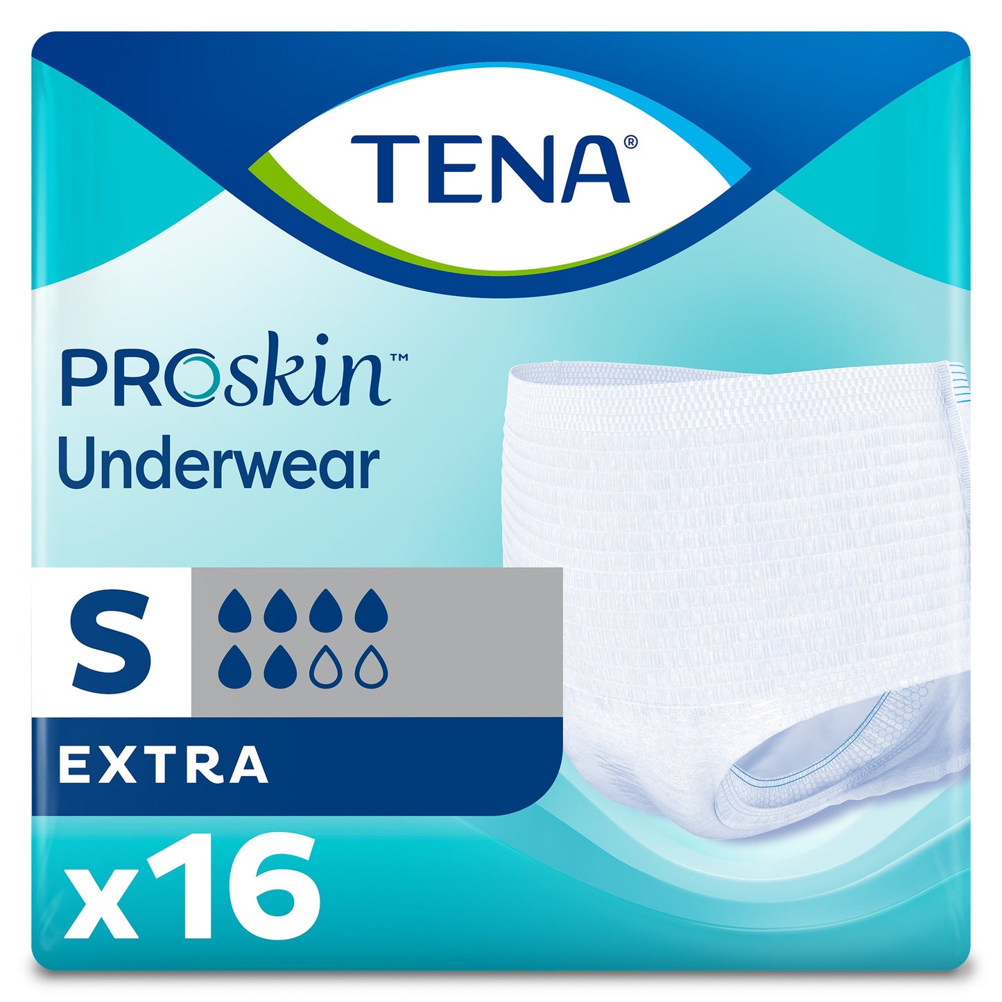 Unisex Adult Absorbent Underwear TENA® ProSkin™ Extra Pull On with Tear Away Seams Small Disposable Moderate Absorbency