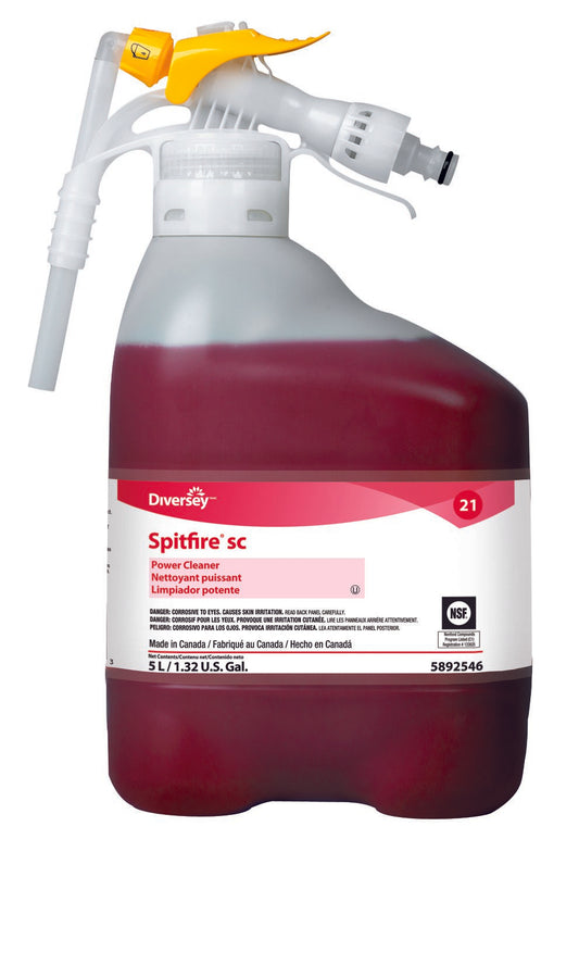 Surface Cleaner Diversey™ Spitfire® SC Alcohol Based RTD® Dispensing System Liquid Concentrate 5 Liter Bottle Pine Scent NonSterile