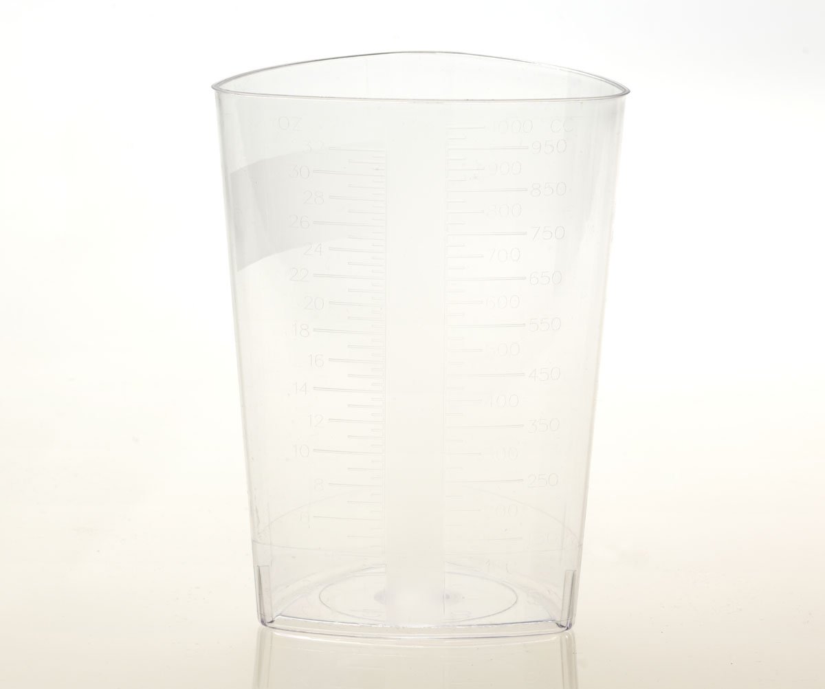 Graduated Container Rigid Plastic 1,000 mL (32 oz.)