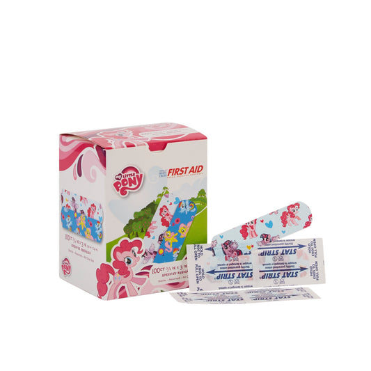 Adhesive Strip Stat Strip® Plastic Kid Design (My Little Pony) 3/4 X 3 Inch Sterile