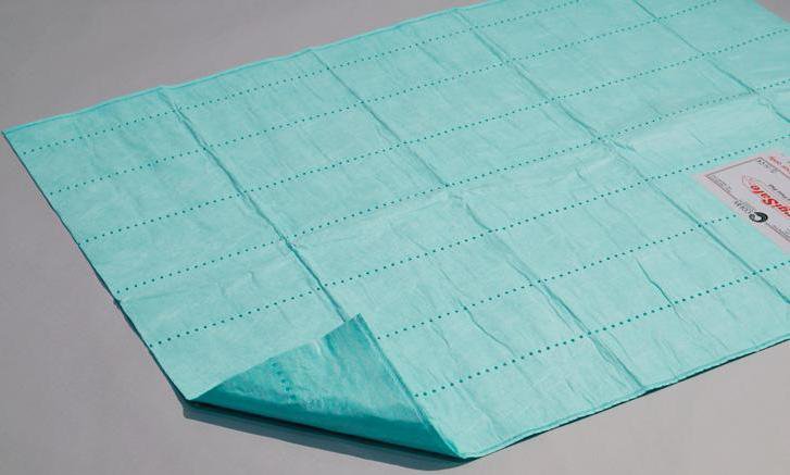 Absorbent Floor Mat Aspen™ SurgiSafe® 28 X 72 Inch Green
