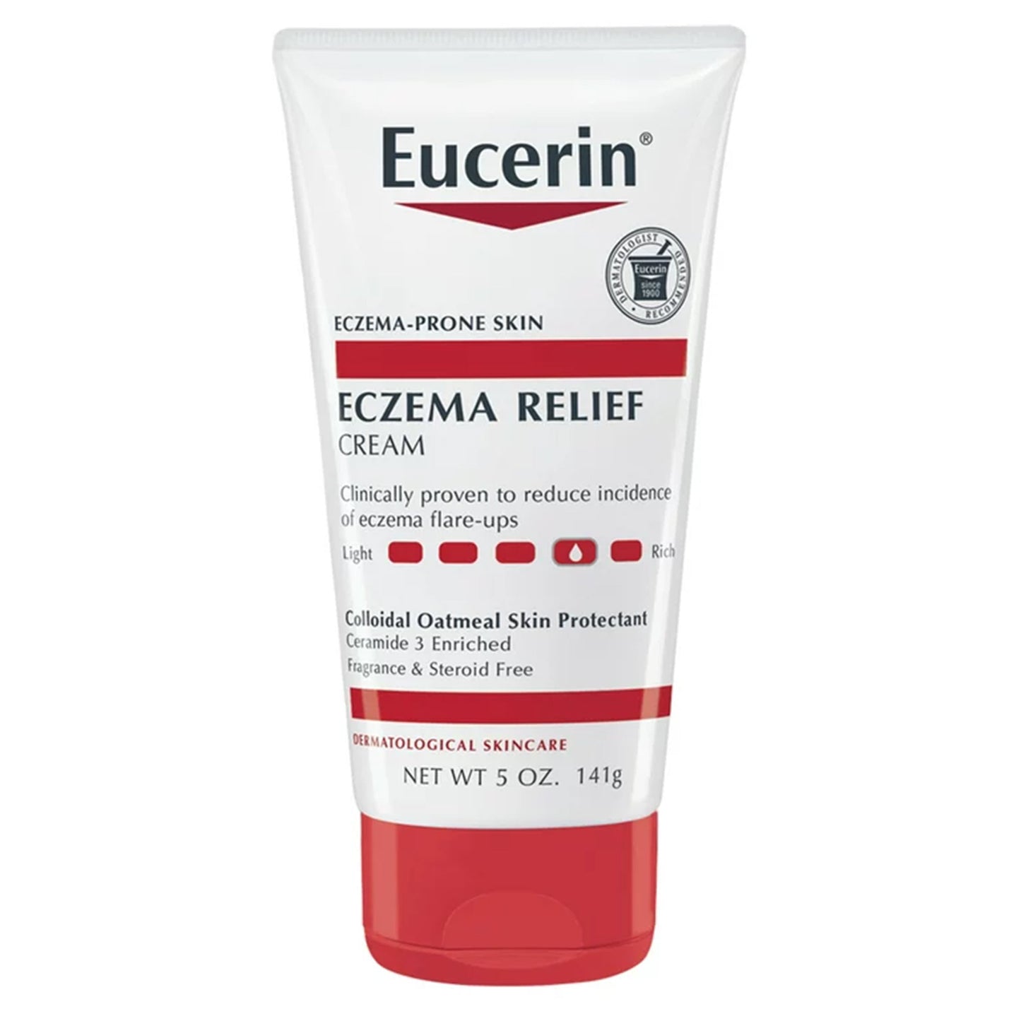 Eczema Cream Eucerin® Eczema Relief 5 oz. Tube Unscented Cream