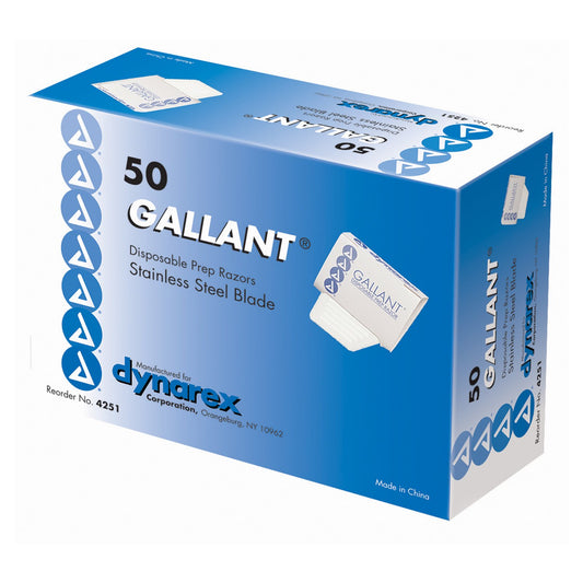 Surgical Prep Razor Gallant® Single Edge Single Blade NonSterile Disposable