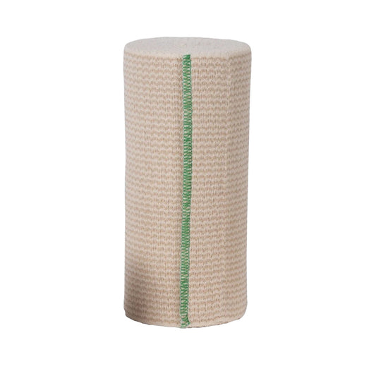 Elastic Bandage EZe-Band® LF 6 Inch X 5 Yard Double Hook and Loop Closure Tan Sterile Standard Compression