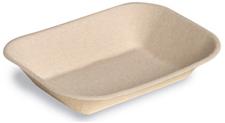Food Service Tray Chinet® 7 X 9 Inch Beige Molded Fiber