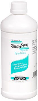 Medication Flavoring Syrup Simple Syrup 16 oz. Sweet Flavor