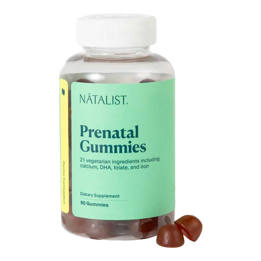 Prenatal Vitamin NATALIST® Prenatal Gummies Vitamin A / Vitamin C / Vitamin D / Vitamin E 250 mcg - 60 mg - 30 mcg - 9.6 mg Strength Gummy 90 per Bottle