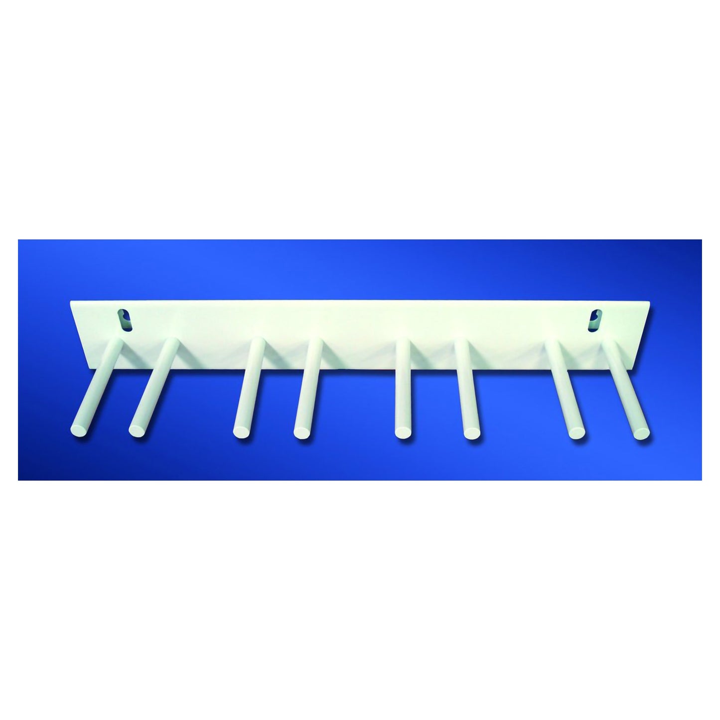 X-Ray Apron Peg Rack Wall Mounted 8 Pegs White