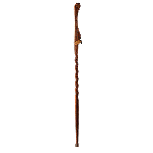 Walking Stick Brazos™ Twisted HitchHiker Wood 58 Inch Height Red Oak