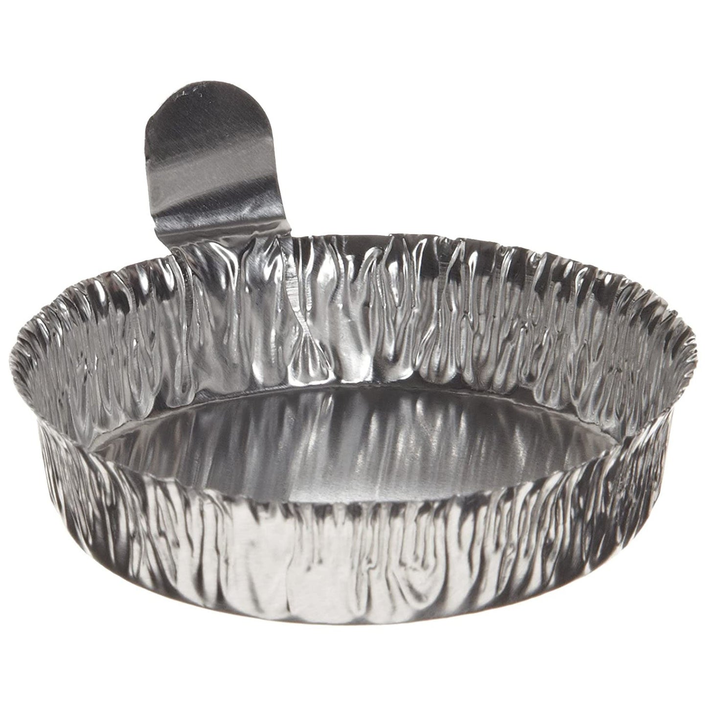 Weighing Dish Qorpak® Crimped Walls Metallic Color Aluminum