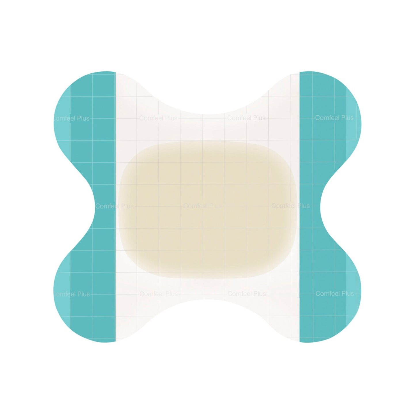 Hydrocolloid Dressing Comfeel® Plus Contour Film Backing 2.3 X 3.14 Inch Butterfly Hydrocolloid / Sodium Carboxymethylcellulose (CMC) / Film