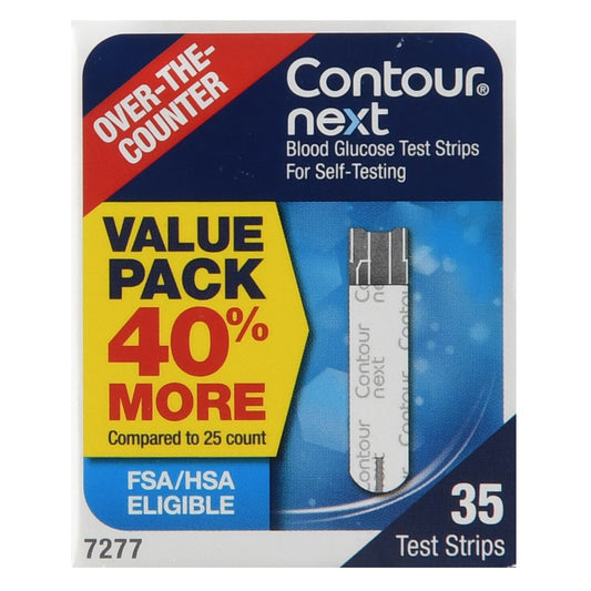 Blood Glucose Test Strips Contour Next 35 Strips per Pack