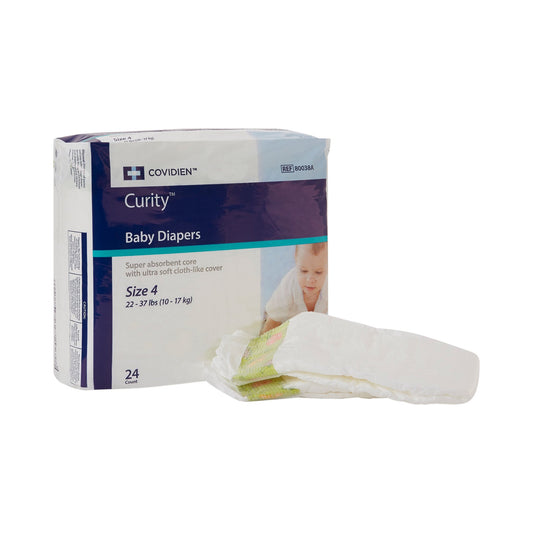 Unisex Baby Diaper Cardinal Health™ Wings™ Size 4 / Large Disposable Heavy Absorbency