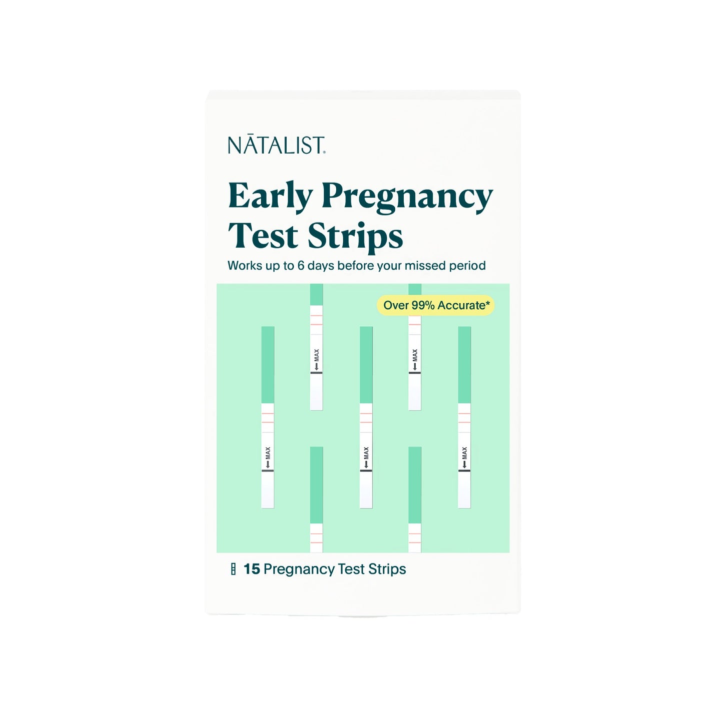 Reproductive Health Test Kit Natalist® hCG Pregnancy Test 15 Tests CLIA Waived