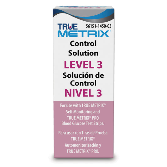 Blood Glucose Control Solution TRUE METRIX® 3 mL Level 3