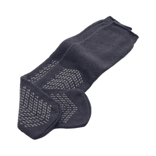 Slipper Socks Medline Unisex Adult Bariatric Double Tread Single Patient Use Gray