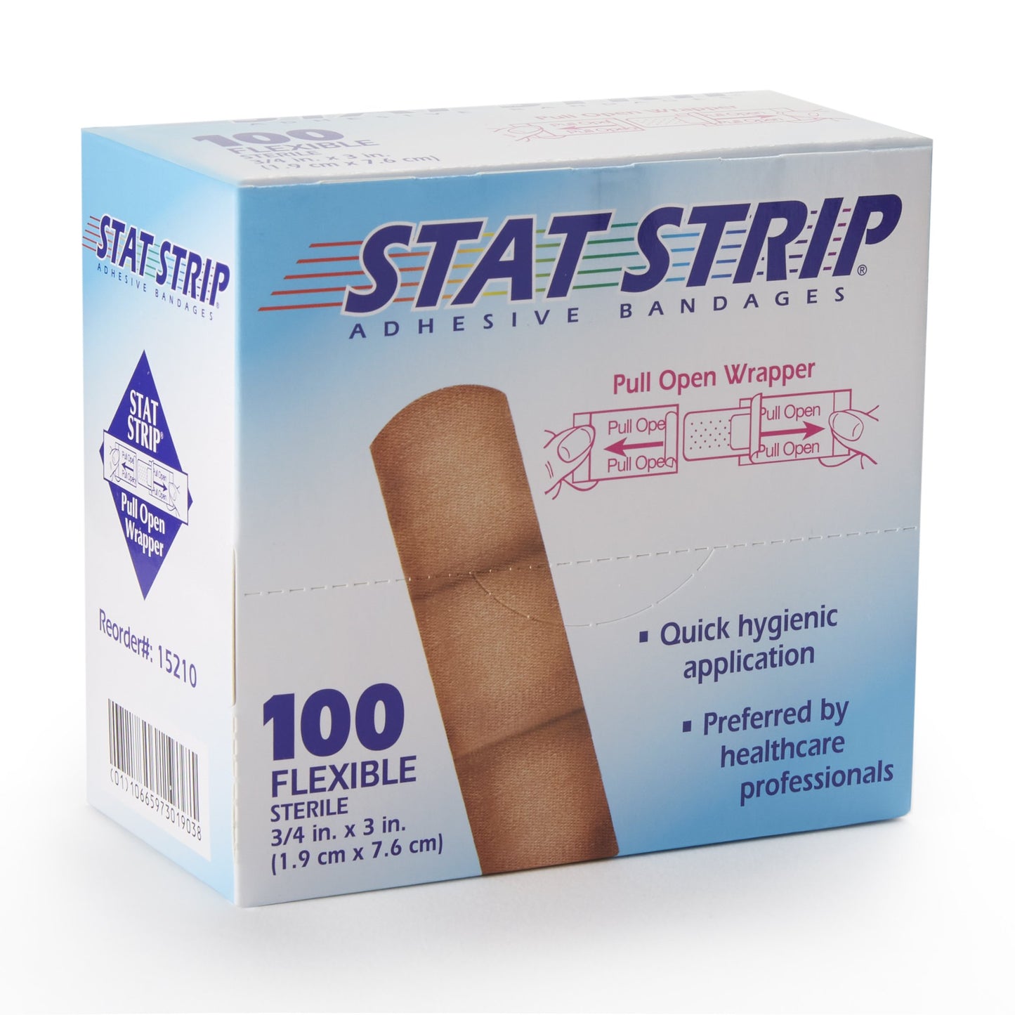 Adhesive Strip Stat Strip® Fabric Tan 3/4 X 3 Inch Sterile