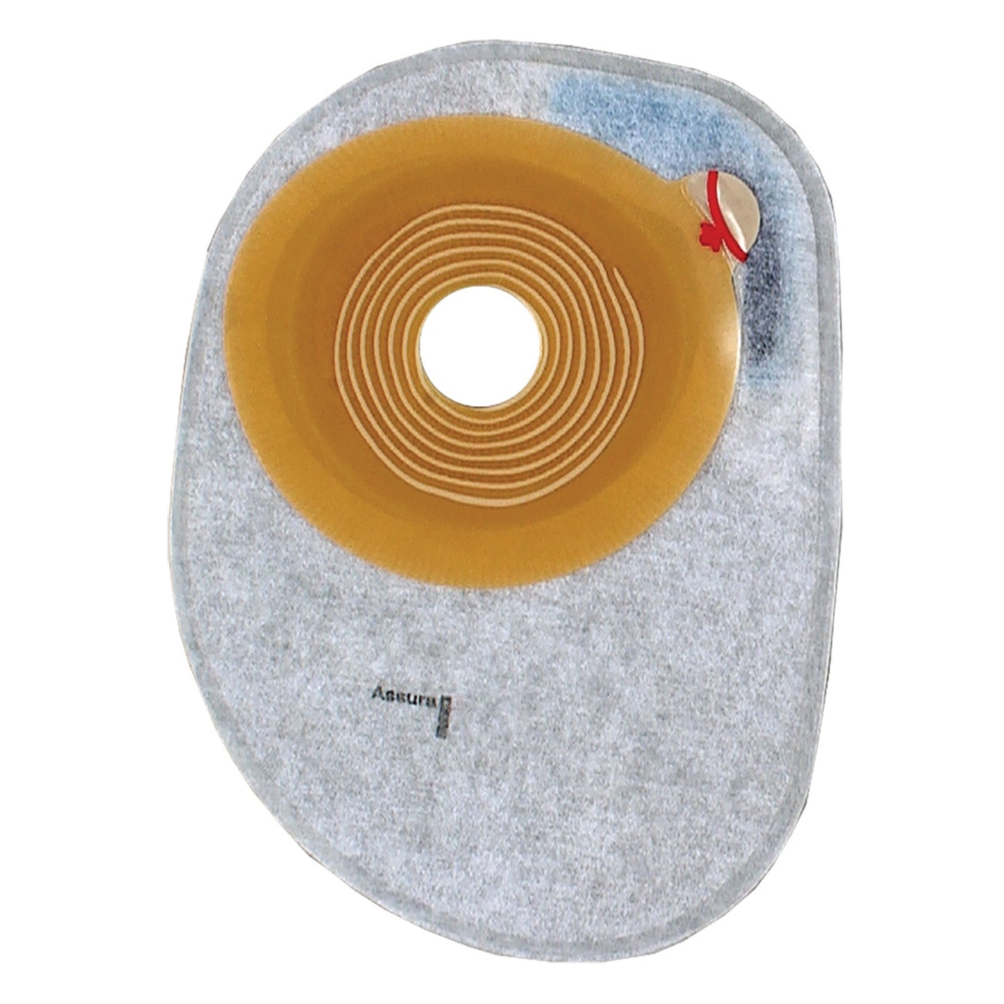 Ostomy Pouch Assura® One-Piece System 7 Inch Length, Midi Flat, Pre-Cut 2 Inch Stoma Closed End