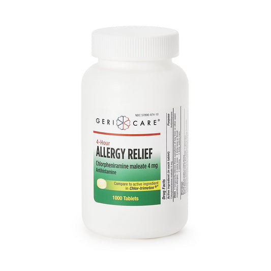 Allergy Relief HEALTHSTAR® 4 mg Strength Tablet 1,000 per Bottle