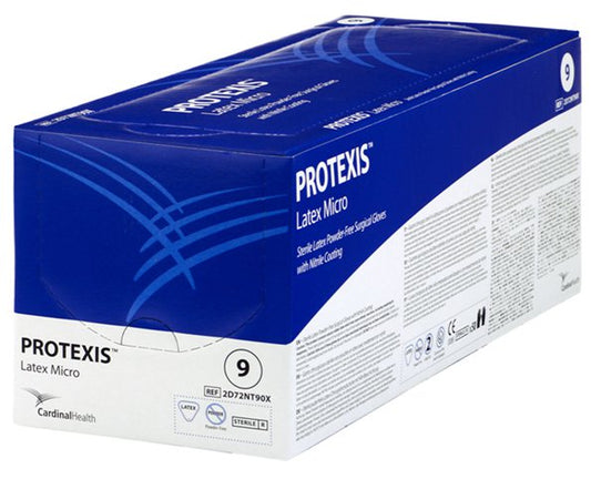 Surgical Glove Protexis™ Latex Micro Size 8.5 Sterile Latex Standard Cuff Length Smooth Light Brown Not Chemo Approved