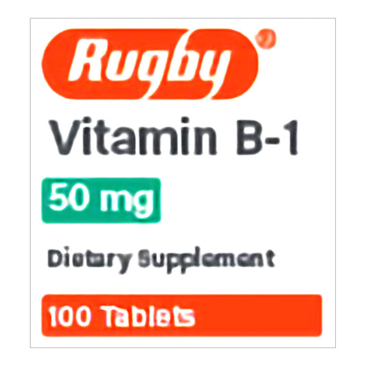 Vitamin Supplement Vitamin B1 50 mg Strength Tablet 100 per Bottle