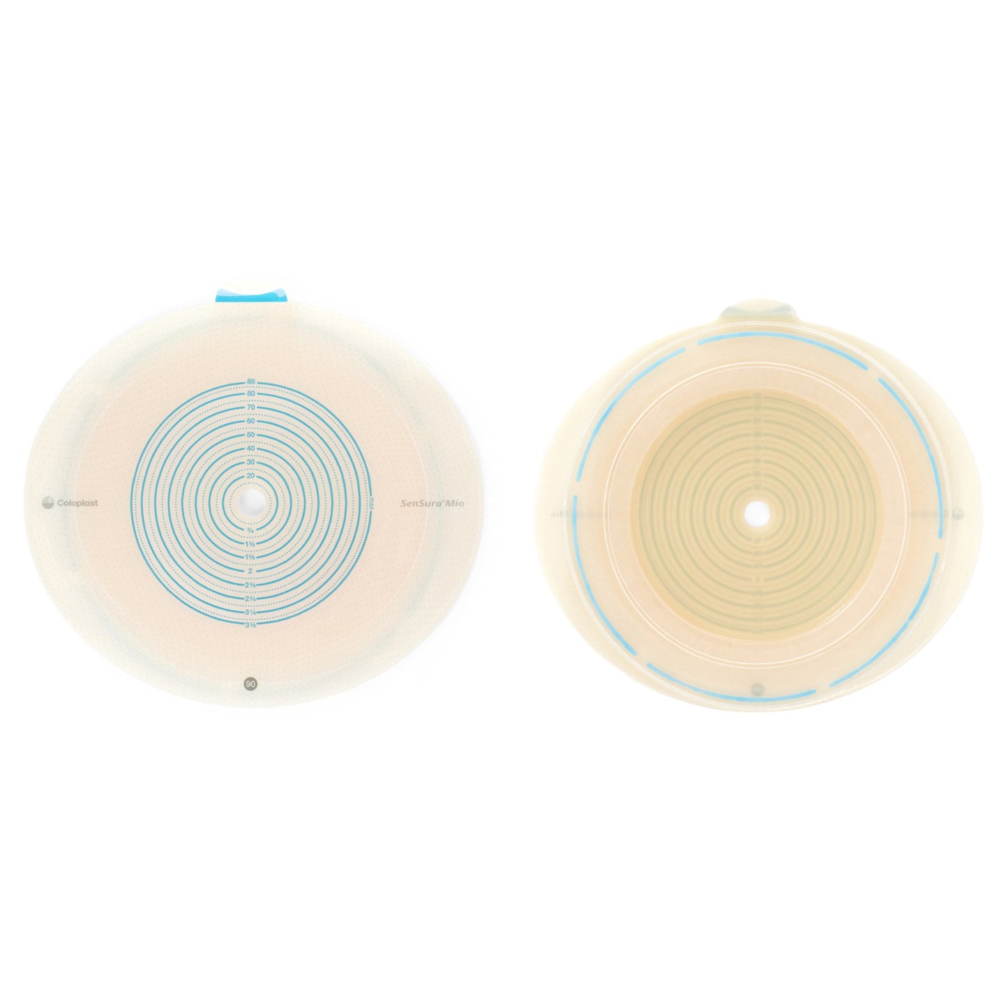 Ostomy Barrier SenSura® Mio Flex Trim to Fit, Extended Wear Elastic Adhesive 70 mm Flange Yellow Code System 3/8 to 2-11/16 Inch Opening