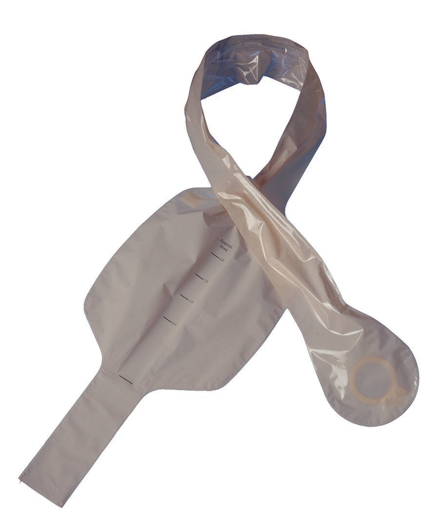 Ileostomy Pouch Assura® Two-Piece System 2 Inch Length 1/2 to 2 Inch Stoma Drainable