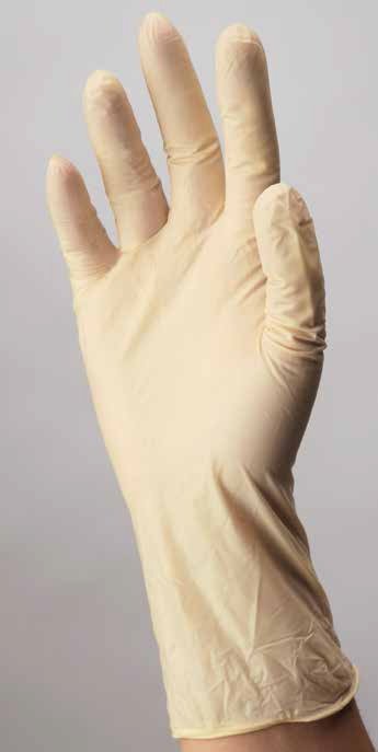 Exam Glove ESTEEM™ Large NonSterile Stretch Vinyl Standard Cuff Length Smooth Cream Not Rated