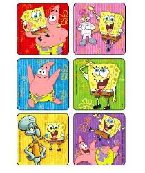 Disney® 75 per Unit SpongeBob Square Pants Sticker 2-1/2 Inch