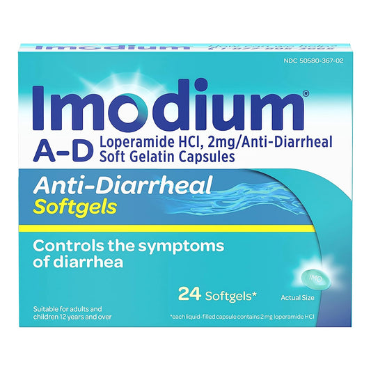 Anti-Diarrheal Imodium® A-D 2 mg Strength Caplet 24 per Box