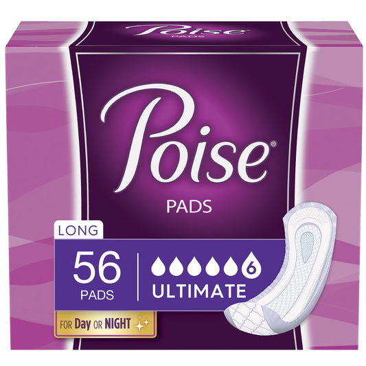 Bladder Control Pad Poise® Fresh Protection™ Ultimate 15.9 Inch Length Heavy Absorbency Sodium Polyacrylate Core One Size Fits Most